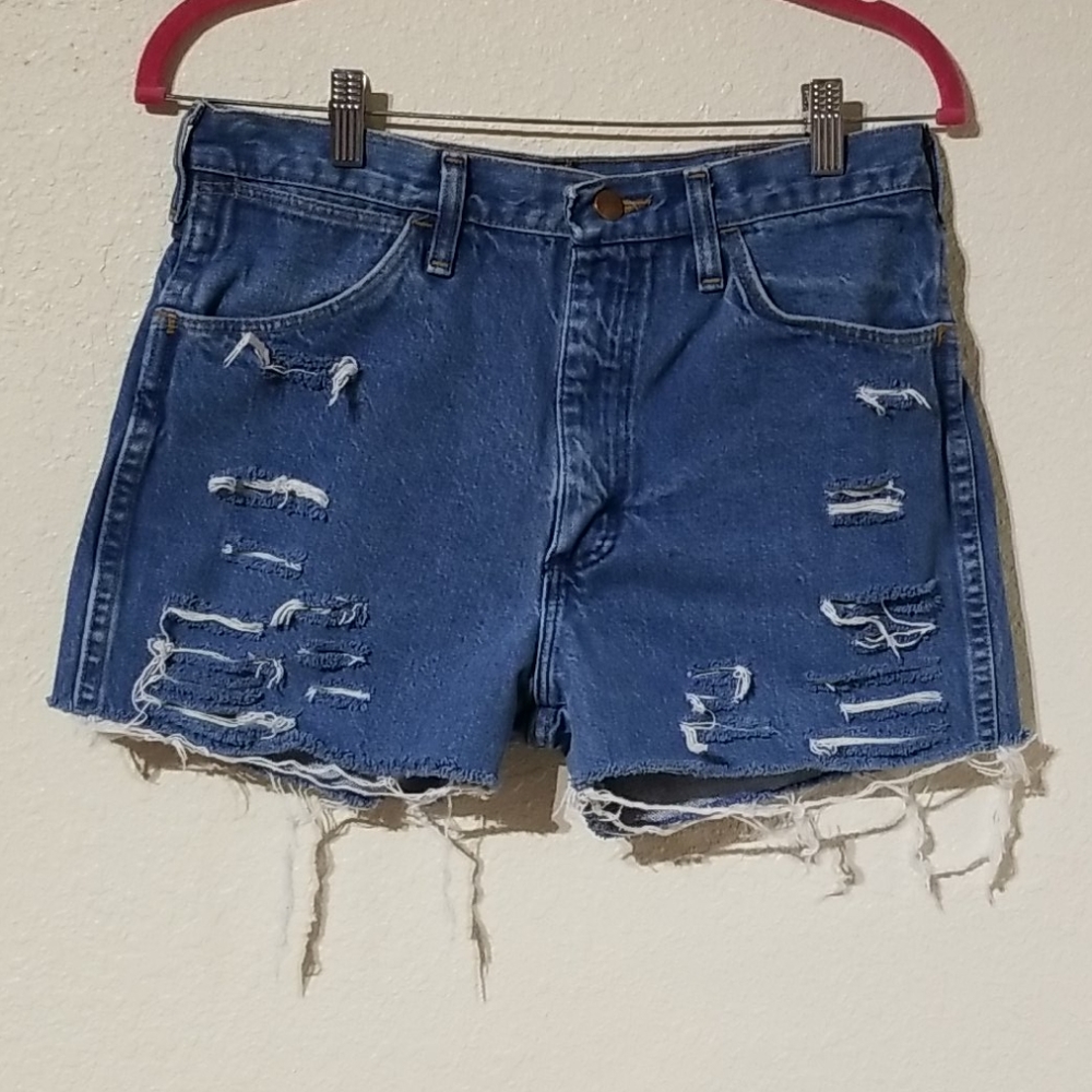 High waisted Cutoffs wranglers 30